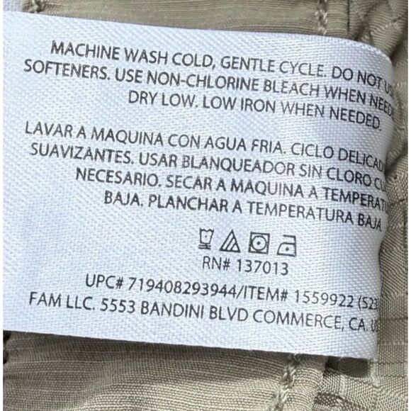 BANANA REPUBLIC Chino Golf Shorts Men's Sz 38 Tan Stretch Pockets 9" Inseam - Picture 10 of 10